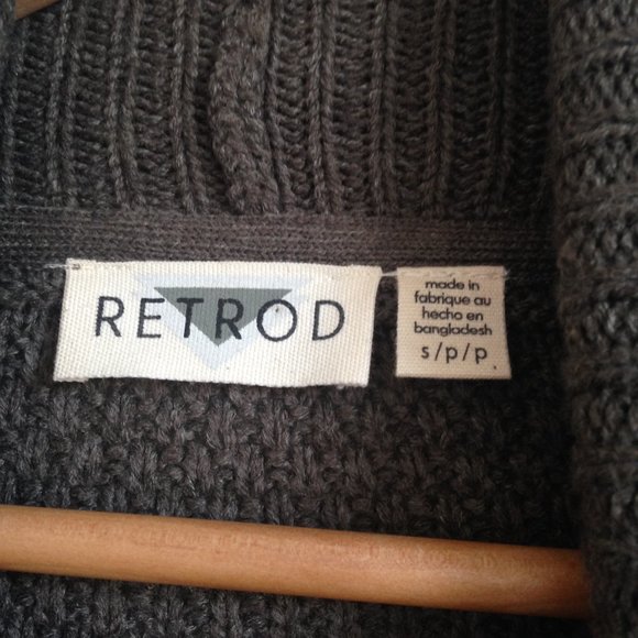 NWOT Retrod - Chunky Green Knit Cardigan - Picture 15 of 15